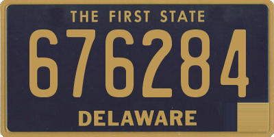 DE license plate 676284