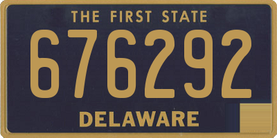 DE license plate 676292