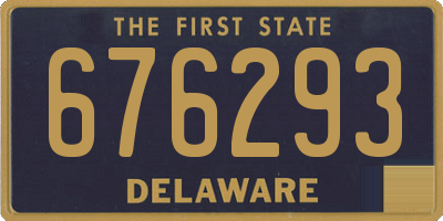 DE license plate 676293