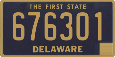 DE license plate 676301
