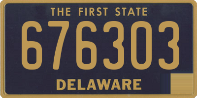 DE license plate 676303
