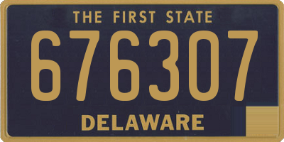 DE license plate 676307