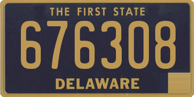 DE license plate 676308