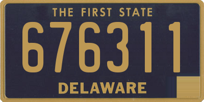 DE license plate 676311