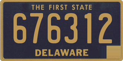 DE license plate 676312