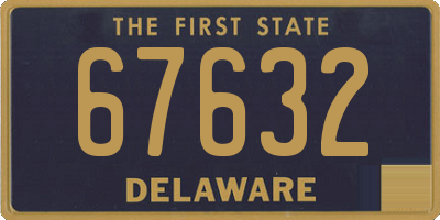 DE license plate 67632