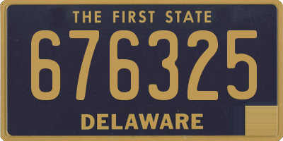 DE license plate 676325