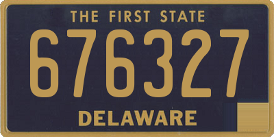 DE license plate 676327