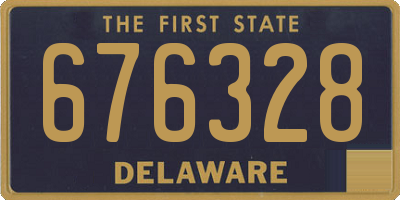 DE license plate 676328