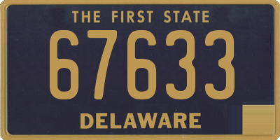 DE license plate 67633