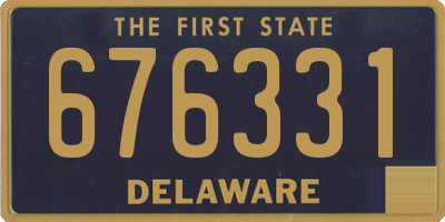 DE license plate 676331