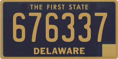 DE license plate 676337
