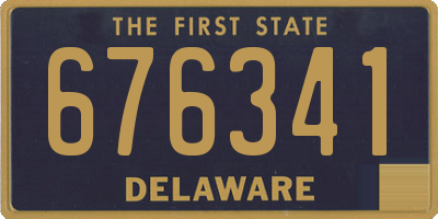 DE license plate 676341