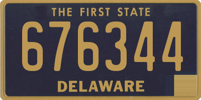DE license plate 676344