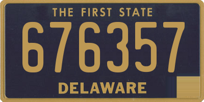 DE license plate 676357