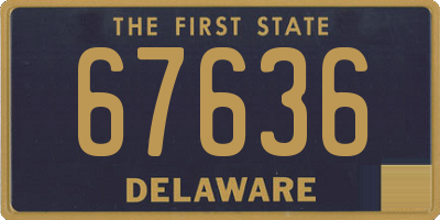 DE license plate 67636