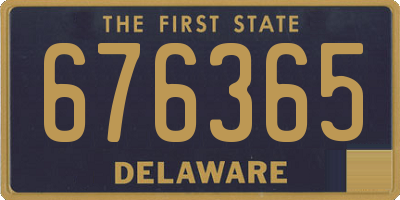DE license plate 676365