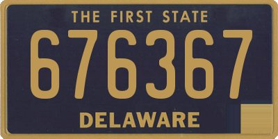 DE license plate 676367