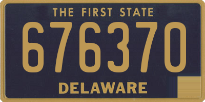 DE license plate 676370