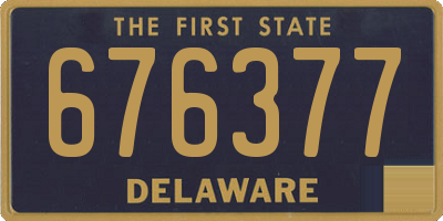 DE license plate 676377