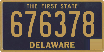 DE license plate 676378