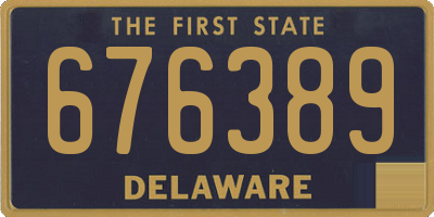 DE license plate 676389