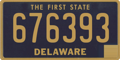 DE license plate 676393