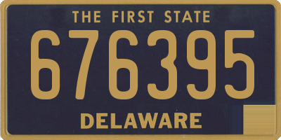 DE license plate 676395