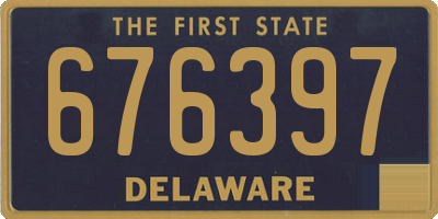 DE license plate 676397