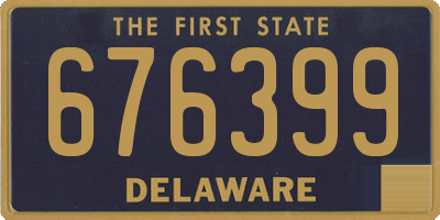 DE license plate 676399