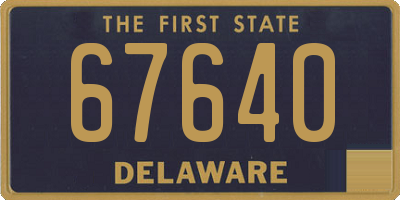 DE license plate 67640