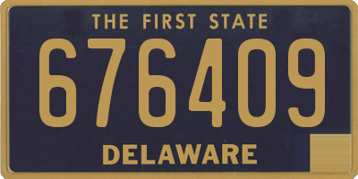 DE license plate 676409
