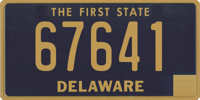 DE license plate 67641