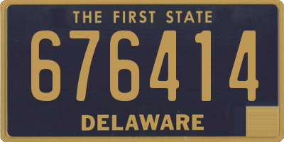 DE license plate 676414