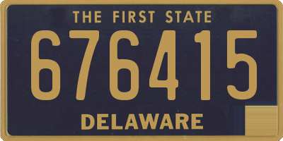 DE license plate 676415
