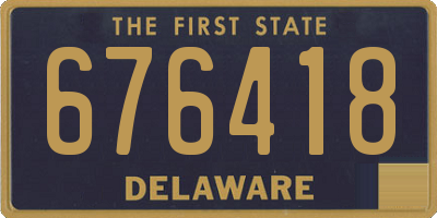 DE license plate 676418