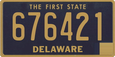 DE license plate 676421