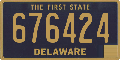 DE license plate 676424