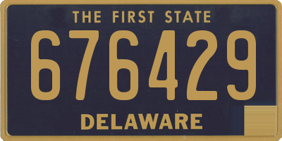 DE license plate 676429