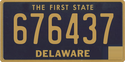 DE license plate 676437