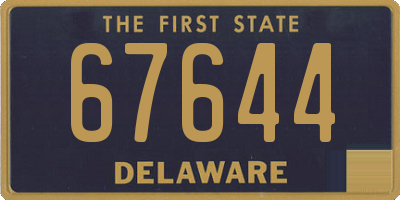 DE license plate 67644