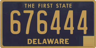 DE license plate 676444
