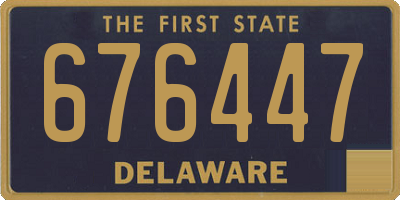 DE license plate 676447