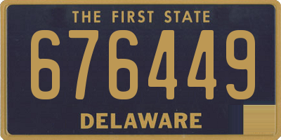 DE license plate 676449
