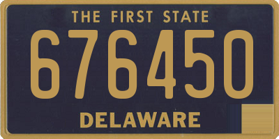 DE license plate 676450