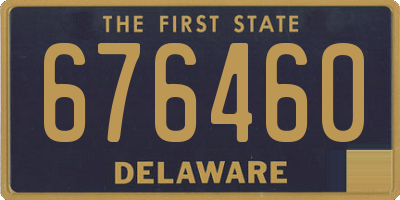 DE license plate 676460