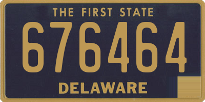 DE license plate 676464