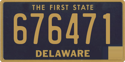 DE license plate 676471