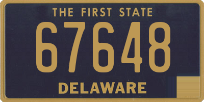 DE license plate 67648