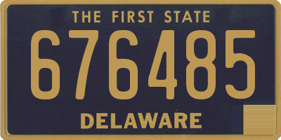 DE license plate 676485
